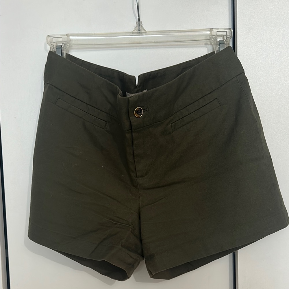 Banana Republic High Waist Green Shorts